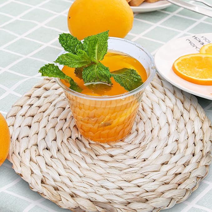 TashiBox 9 oz Disposable Plastic Cups, Crystal Clear - Image 9