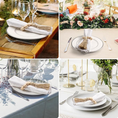 50 Pack Farmhouse Rustic Napkin Rings - Image 4