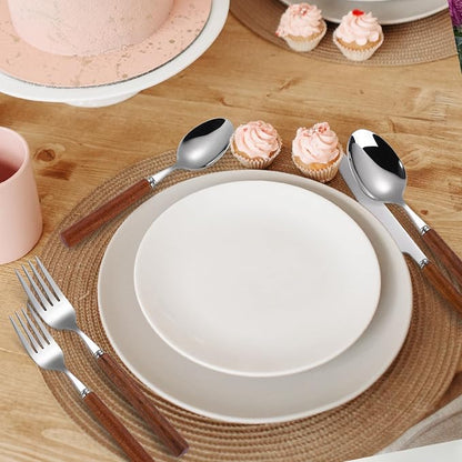 Silverware Set, 20 Piece Mirror Flatware Set 18/8 Stainless Steel Eating - Image 6