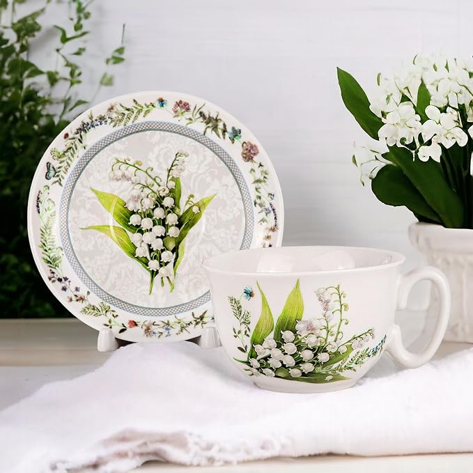 STP GOODS Bone China Tea/Coffee Cup and Saucer in Gift Box Tea Cup and Saucer - Image 3
