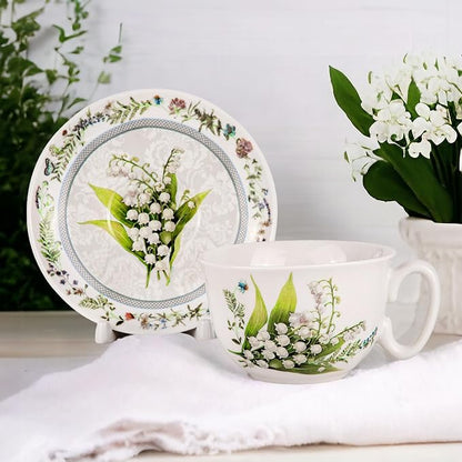 STP GOODS Bone China Tea/Coffee Cup and Saucer in Gift Box Tea Cup and Saucer - Image 3