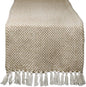 DII Woven Basics Collection 100% Cotton Knit Table Runner by DII