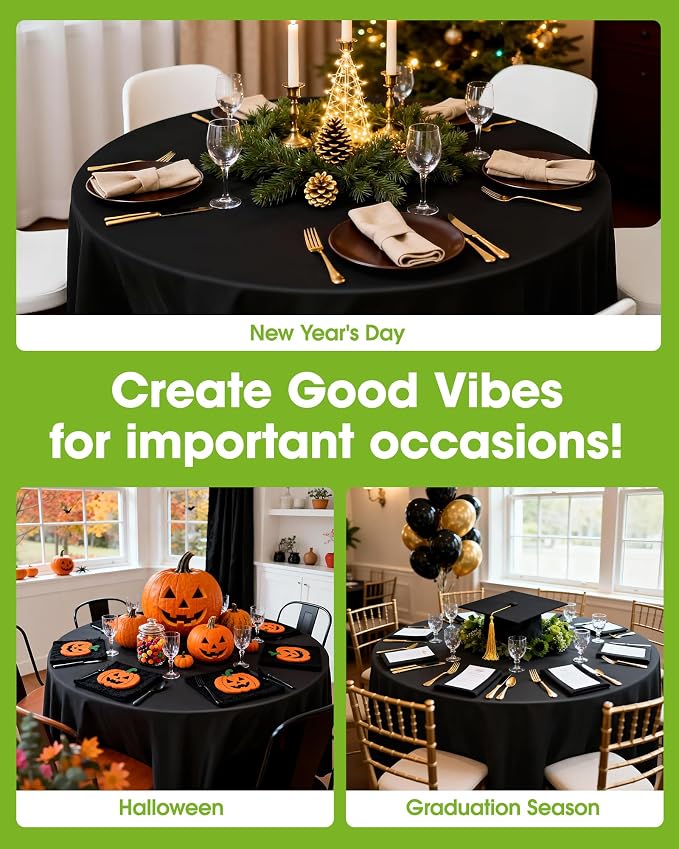 Pureegg Plastic Table Cloth Disposable 12 Pack, Graduation Decorations Class of - Image 4