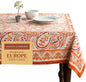 Maison d' Hermine Table Cloth Rectangle Table 100% Cotton 60 x 108 Inches Fall Tablecloth Reusable Everyday Use for Thanksgiving Christmas Decorations Dining Farmhouse Party (Palatial Paisley)
