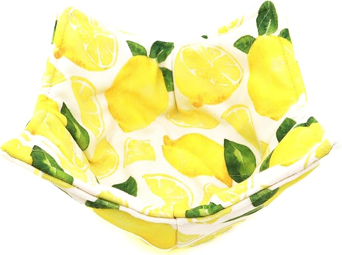 Cotton Microwavable Bowl Cozy, Microwave-Safe Hot Bowl Holders, Soup Bowl Cozy - Image 3