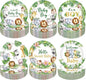 Gerrii 60 Pcs Safari Baby Shower Party Plates 7 Inch Weilcome Baby Disposable by Gerrii