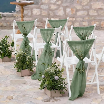 Cheesecloth Table Runner, 120 Inch 10 FT, Sage Green | 1 Pack, 35x120 Inches - Image 6