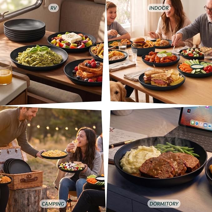 Wheat Straw Plates Set - Image 7