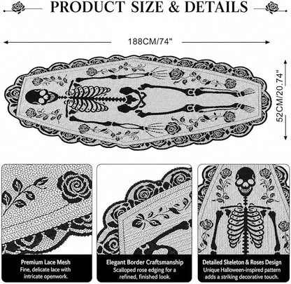 Halloween Tablerunner in Black Polyester - Image 4