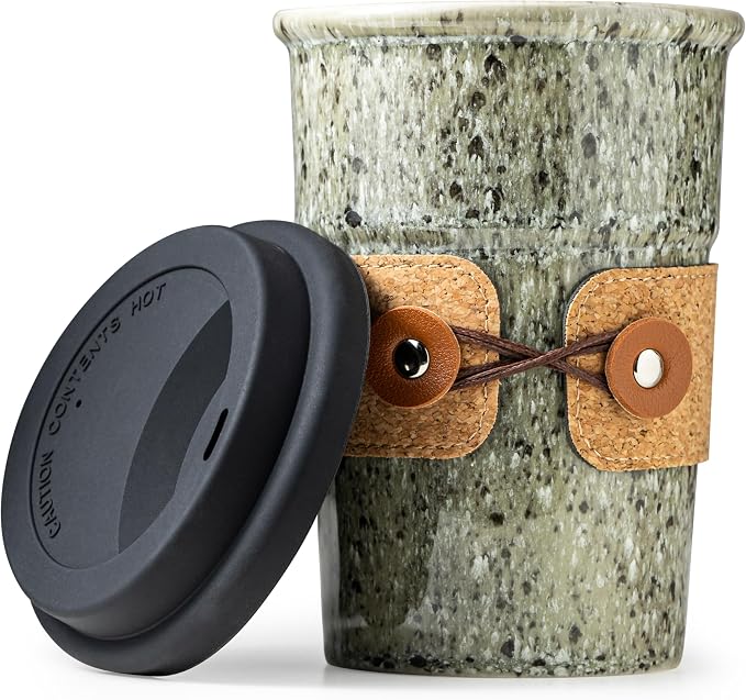 Ceramic Coffee Travel Mug Tea Cups by Cormomu