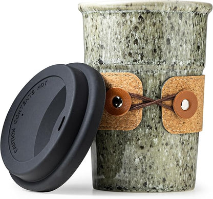 Ceramic Coffee Travel Mug Tea Cups by Cormomu