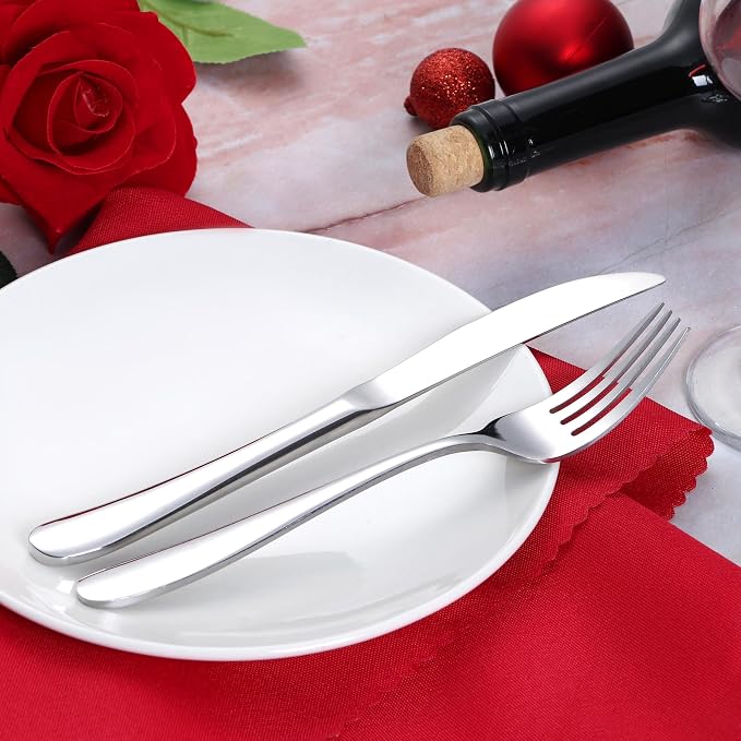 Onader 40 Piece Heavy Duty Silverware, Flatware Set - Image 4