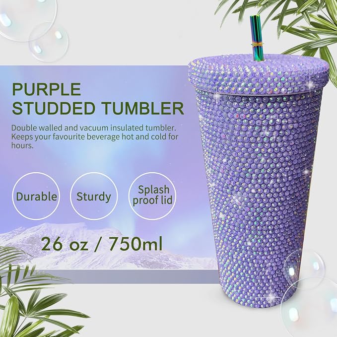 26oz Bling Rhinestone Tumbler - Image 2