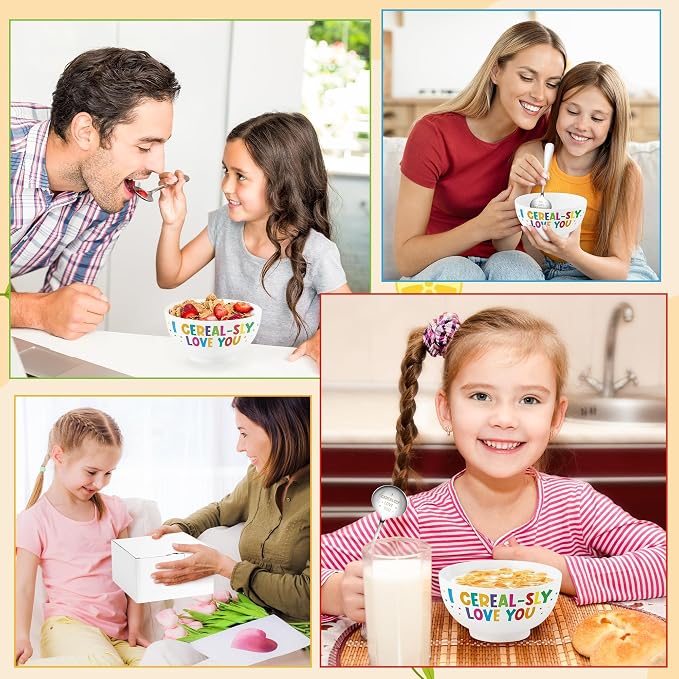 R HORSE Cereal Bowl and Spoon Set Colorful Funny Cereal Bowl - Image 2