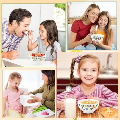 R HORSE Cereal Bowl and Spoon Set Colorful Funny Cereal Bowl - Image 2