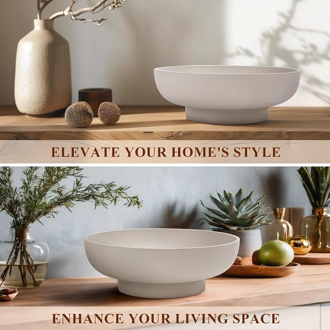 Decorative Resin Bowl, Large Fruit Bowl, coffee tables, and entryways. Use - Image 6