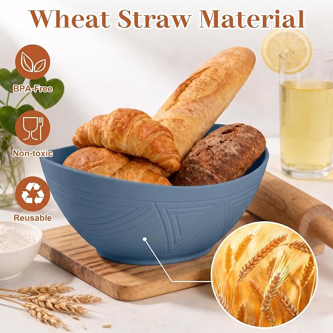 65 OZ Wheta Straw Bowls Set - Image 4