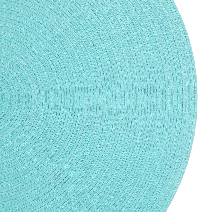 SHACOS Round Placemats Set of 4 Washable 15 inch Round Table Mats Cotton - Image 8