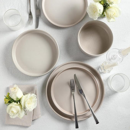 Stone Lain Haven 12-Piece Dinnerware Set, Includes 4 Dinner Plates, 4 Salad - Image 4