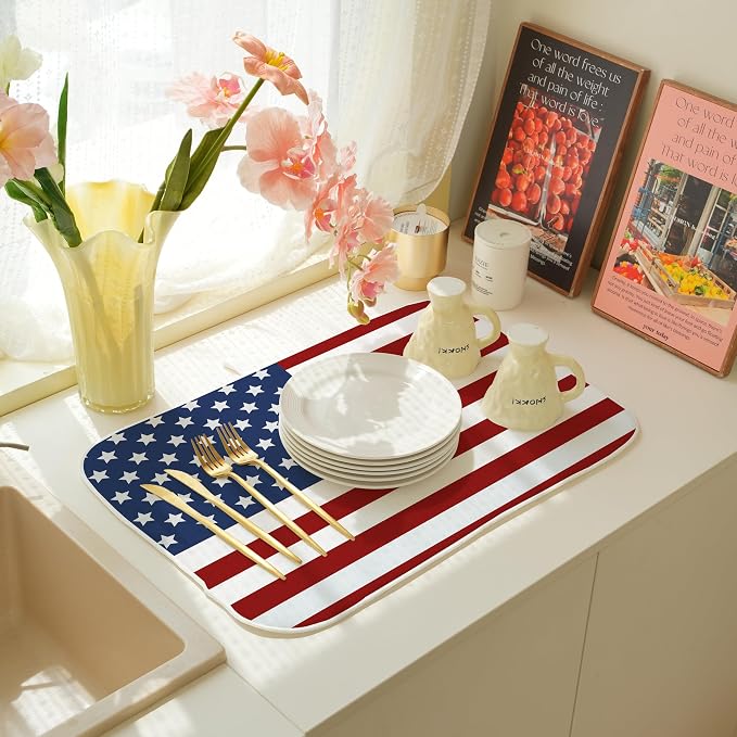 Independence Day Patriotic Dish Drying Mat - Image 5