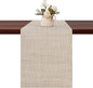 Table Runner 72 Inches Long, Vinyl Woven Heatproof Table Runners | Washable by Banchif