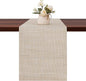 Table Runner 55 Inches Long, Vinyl Woven Heatproof Table Runners | Washable by Banchif