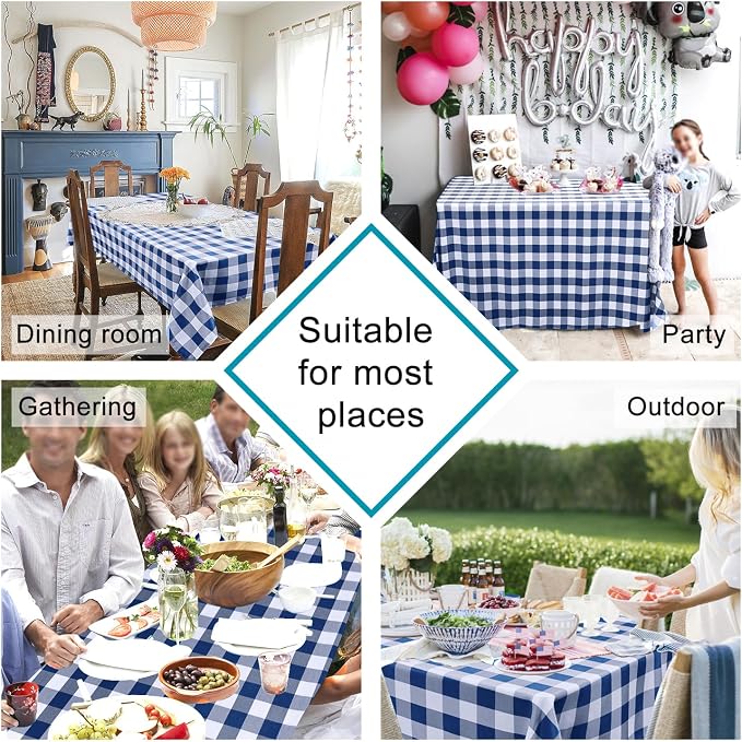 Checkered Tablecloth Rectangle - Image 2