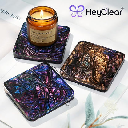 HeyClear Coaster Resin Molds Silicone, 6-Cavity Square Epoxy Resin Mold | - Image 3