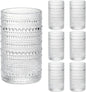 Moretoes Large 15oz Hobnail Drinking Glasses Set of 6 | Glass Cups, Kitchen by Moretoes