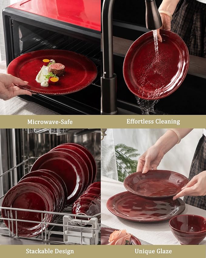 4-piece ceramic dinnerware set - Image 6