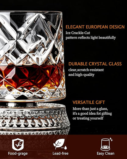 CEEFU 360° Spinning Whiskey Glasses Set - Image 8