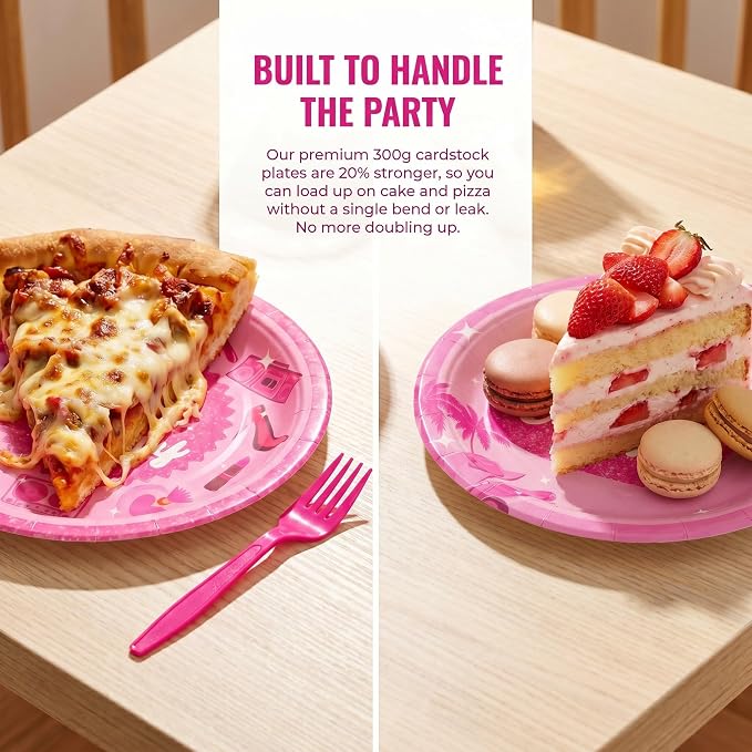 100 Pcs Disposable Let's Go Party Tableware Set - Image 3