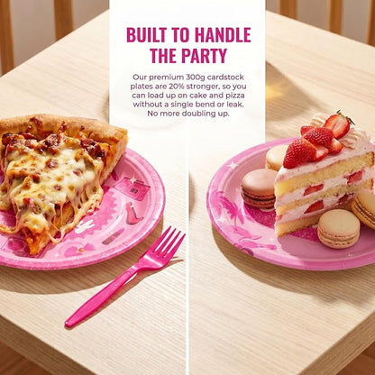100 Pcs Disposable Let's Go Party Tableware Set - Image 3