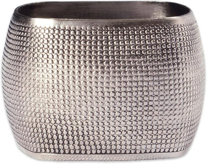 DII Decorative Assorted Silver Napkin Ring Set, One Size - Image 2