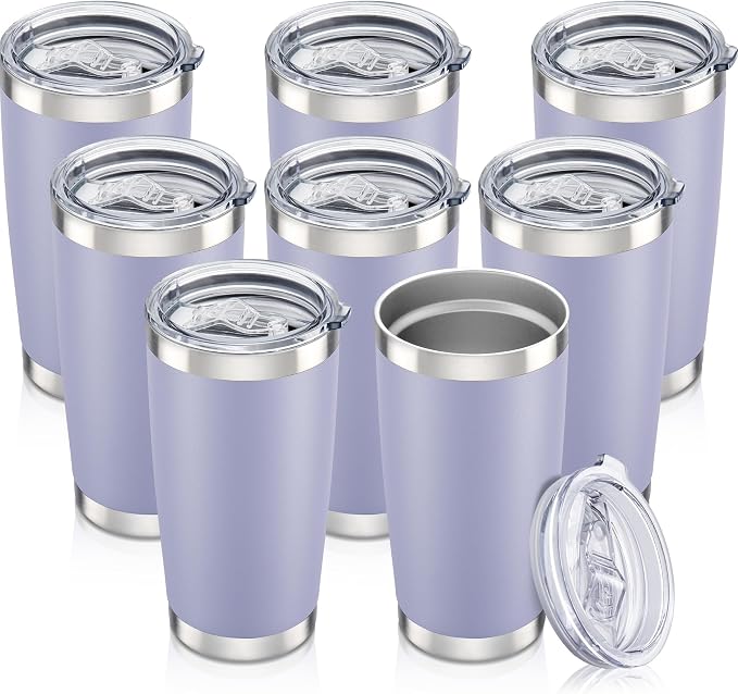 20 oz Tumbler with Lid Stainless Steel Insulated Tumblers Bulk Cups Mug | by Orebigo