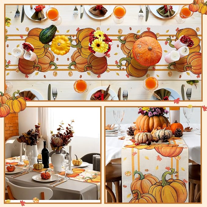 Honeydak 12 Pcs Holiday Table Runner Seasonal Farmhouse Table Decor 13 x 72 - Image 5