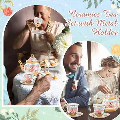 Zhehao 20 Pcs Porcelain Tea Set - Image 6