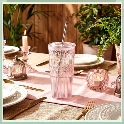 16 Set 20oz Vintage Plastic Tumbler - Image 4