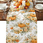 Thanksgiving Table Runner 72 Inches Long, Autumn Floral Leaves Kitchen Dining by Unknown