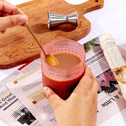 YOUBET 24PCS Pink Plastic Drinking Glasses - Image 6