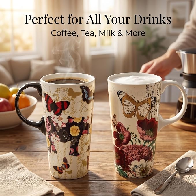 Topadorn 2 Pack 17oz Ceramic Travel Mugs - Image 8