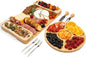 Charcuterie Boards - Bamboo Cheese Board Set with Serving Tray for Meat, Cheese, Crackers, Nuts and Fruits - House Warming Gifts for New Home, Wedding, Bridal Shower or Birthday Gifts for Women