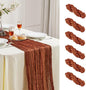 AGIRL 6 Pack Terracotta Cheesecloth Table Runner 10FT Fall Boho Home Decor | by AGIRL