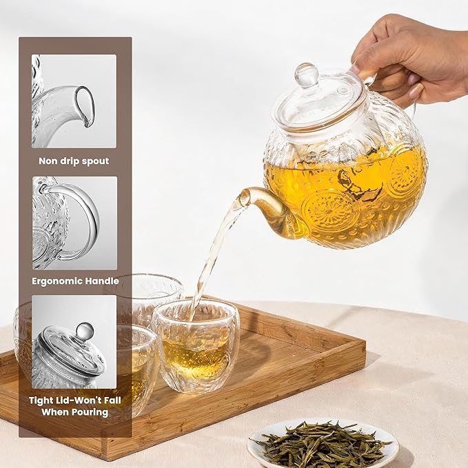 Bandesun Vintage Glass Teapot Set - Image 2