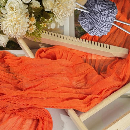 12 Pack Orange Cheesecloth Table Runner 10ft Boho Gauze Cheese Cloth Table - Image 4