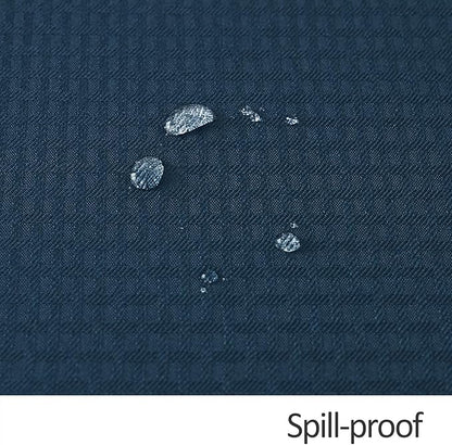 maxmill Tablecloth Weaved Texture Stain Resistant Waterproof, Wrinkle Resistant Washable Table Cloth, Fabric Table Cover for Dining Room, Indoor Outdoor Use, Rectangle 60 x 120 Inch, Navy Blue