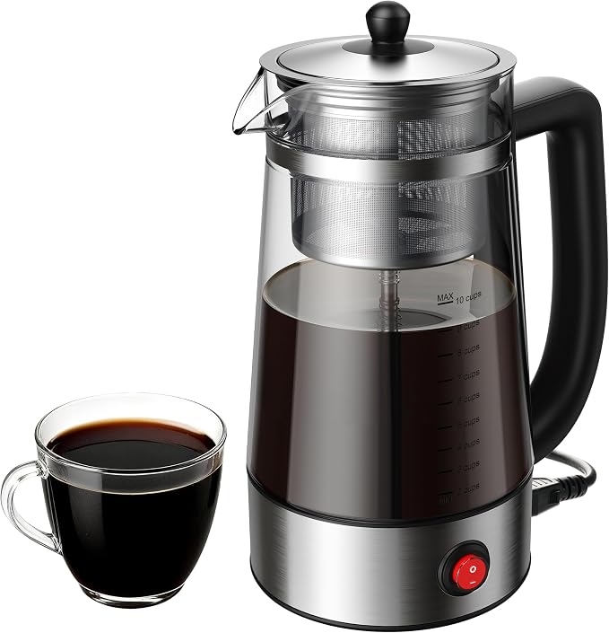 KIDISLE 10-Cup Electric Percolator Coffee Pot by KIDISLE