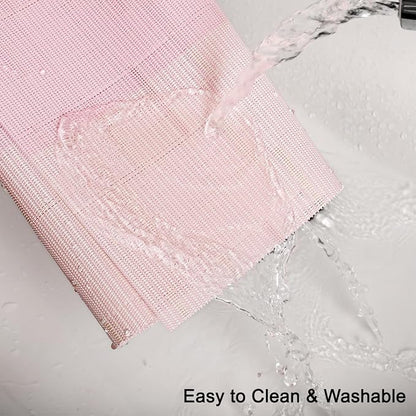 Table Runner 88 Inches Long, Vinyl Woven Farmhouse Table Runners | Washable - Image 3