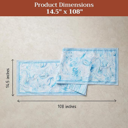 Maison d' Hermine Table Runner 100% Combed Cotton 14.5"x108" | Table Runners - Image 5