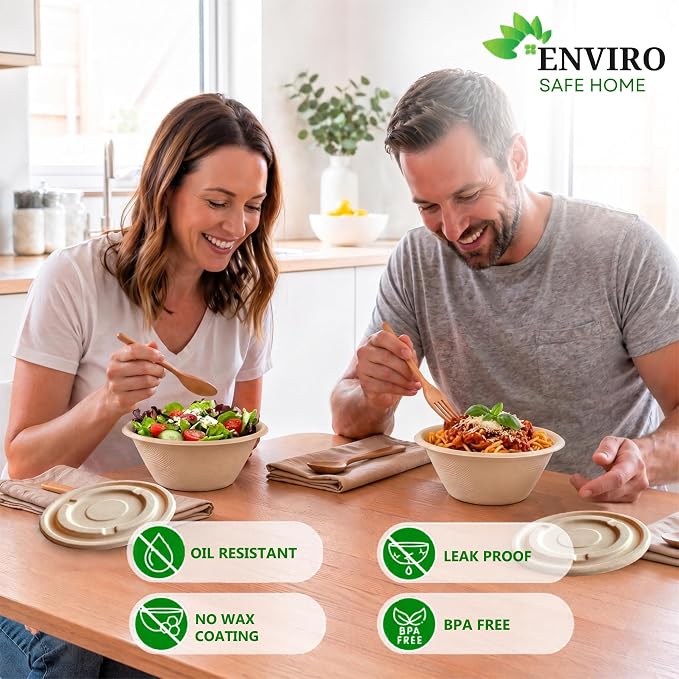 25 oz Bamboo Disposable Bowls - Image 4
